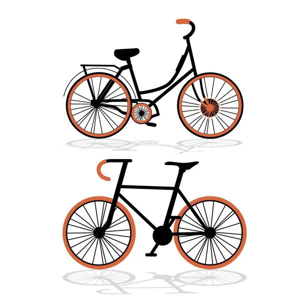 Design de ícone de bicicleta. Ilustração vetorial — Vetor de Stock
