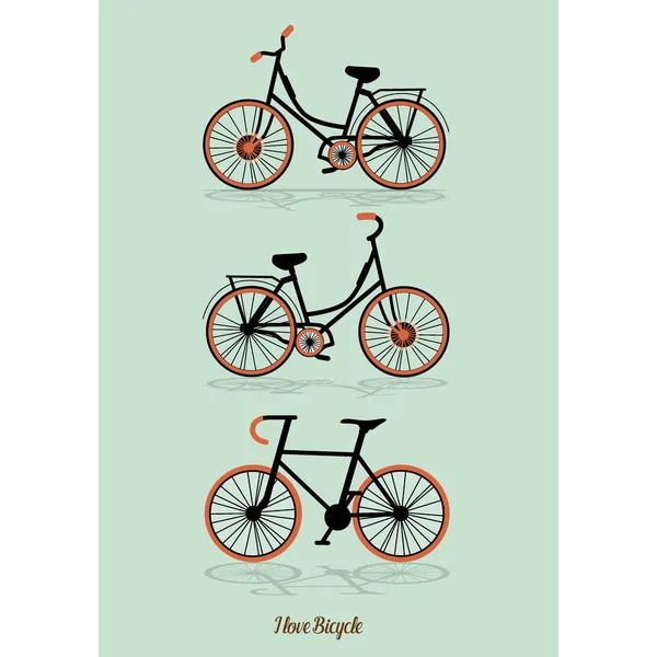 Design de ícone de bicicleta. Ilustração vetorial — Vetor de Stock