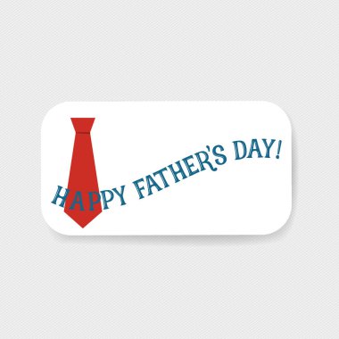 Mutlu Babalar günü kartı tasarım. Vektör çizim