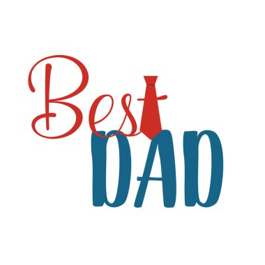 Mutlu Babalar günü kartı tasarım. Vektör çizim