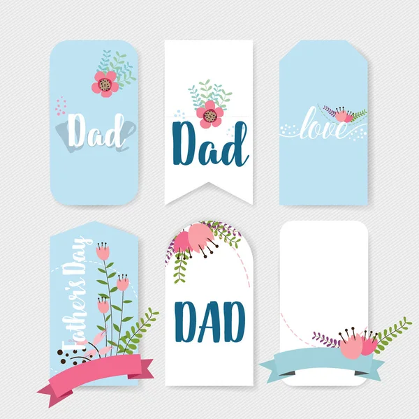 Happy fathers day card design. Vector Illustration — Stock Vector