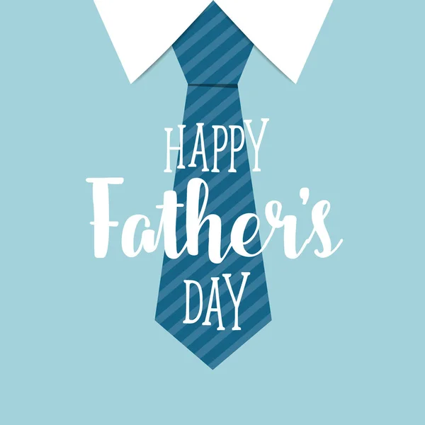 Happy fathers day card design with Big Tie. Vector Illustration