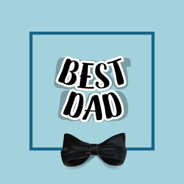 Mutlu Babalar günü kartı tasarım. Vektör çizim