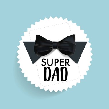 Mutlu Babalar günü kartı tasarım. Vektör çizim