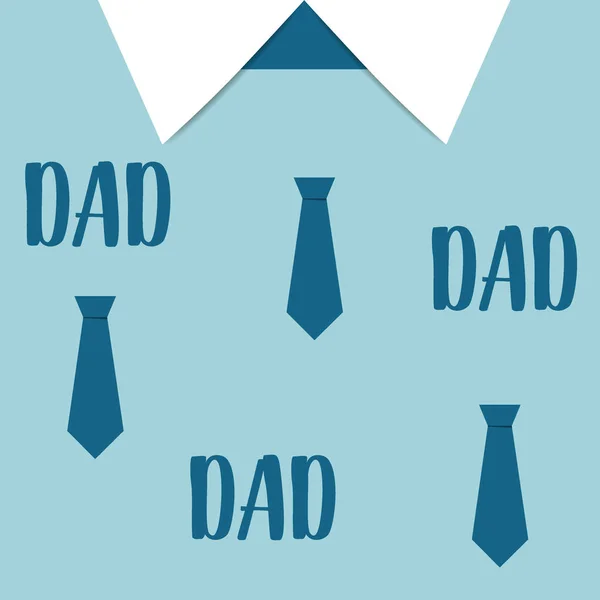 Boldog Apák napja kártya design. Vektoros illusztráció — Stock Vector