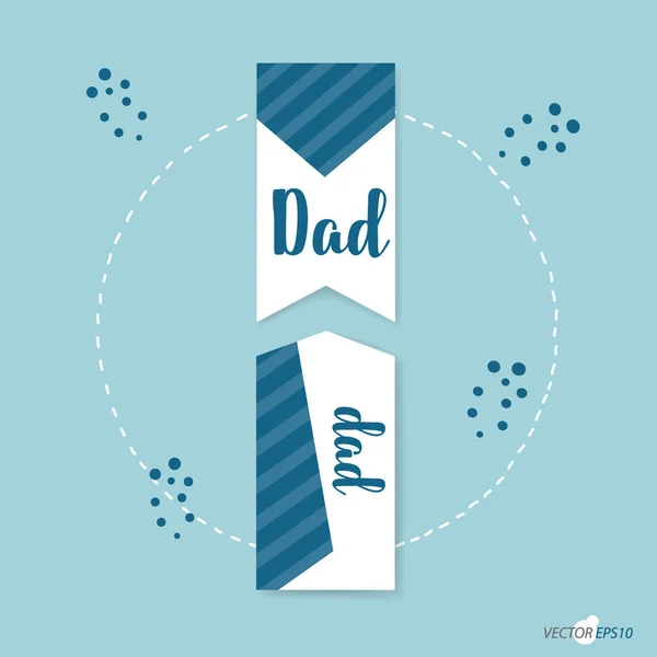 Happy fathers day card design. Vector Illustration — Stock Vector