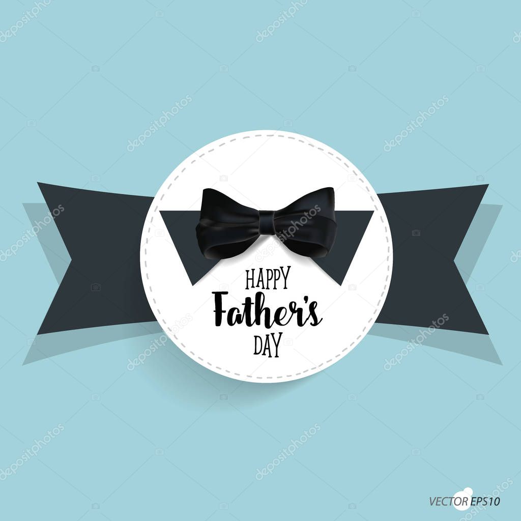 Happy fathers day card design. Vector Illustration