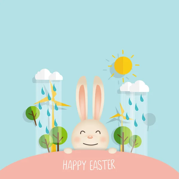 Happy easter background design. Happy easter cards with Easter b — Stock Vector