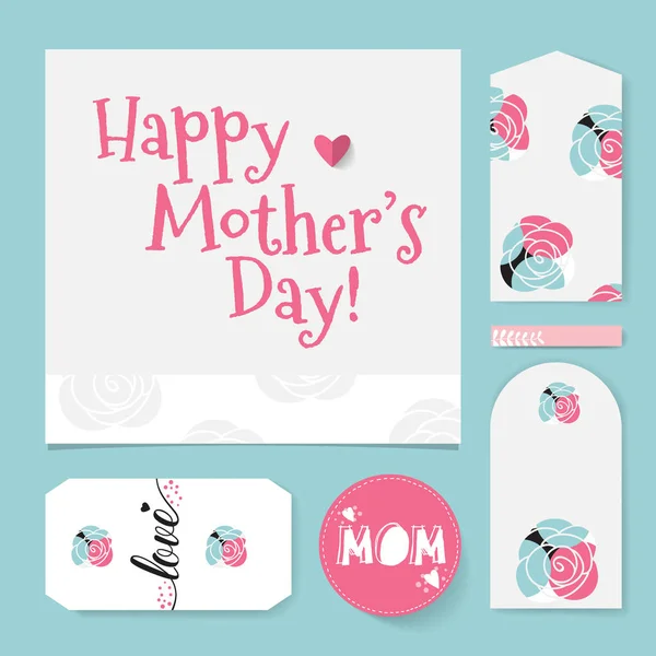 Happy Mother's Day, vector illustration — Stock Vector