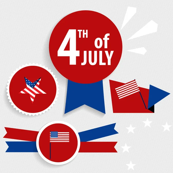 Szczęśliwy dzień niepodległości karty Stanów Zjednoczonych Ameryki. amerykański f — Wektor stockowy