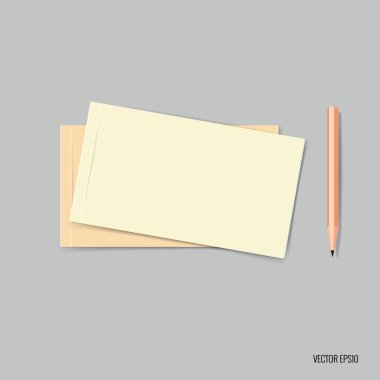 Boş kartvizit. Boş mockup tasarım. Vektör çizim