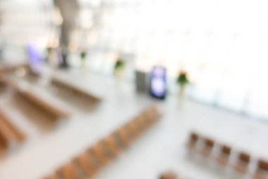 Soyut bulanıklık Modern iç havaalanı bekleme salonu .