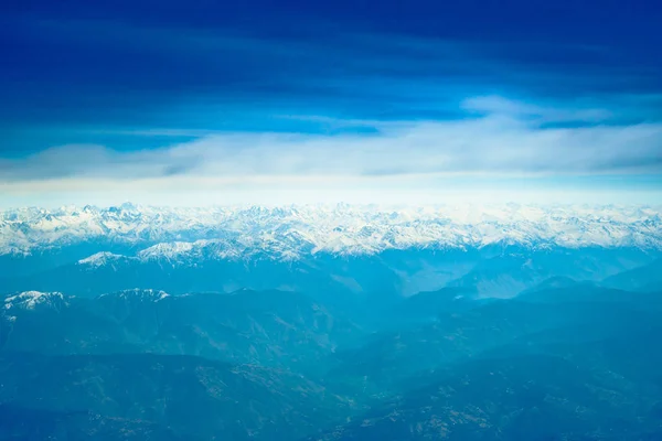 Bela paisagem das montanhas do Himalaia, Vista do airpla — Fotografia de Stock