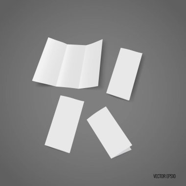 Panelli beyaz şablon kağıt. Vektör çizim