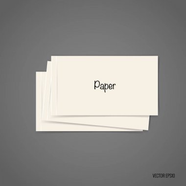 Boş kartvizit. Boş mockup tasarım. Vektör çizim