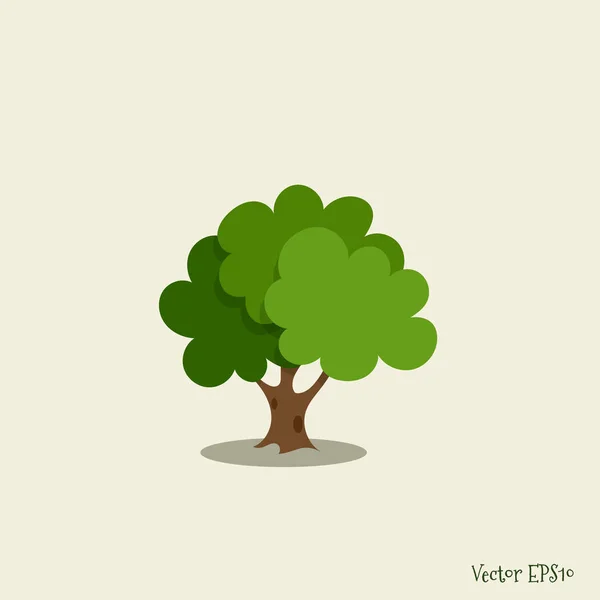 Árbol Estilizado Abstracto Ilustración Vectorial — Archivo Imágenes Vectoriales