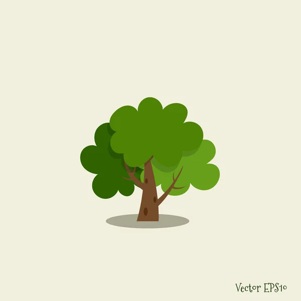 Αφηρημένη Στυλιζαρισμένη Δέντρο Εικονογράφηση Φορέας — Διανυσματικό Αρχείο