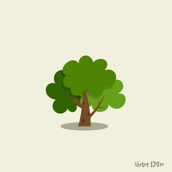 Abstrakter Stilisierter Baum Vektorillustration — Stockvektor