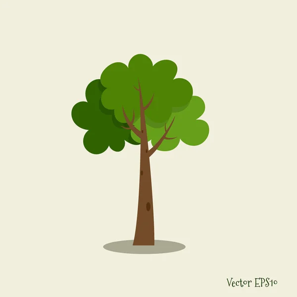 Albero Astratto Stilizzato Illustrazione Vettoriale — Vettoriale Stock