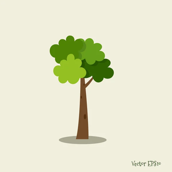 Soyut Stilize Ağaç Vektör Çizim — Stok Vektör