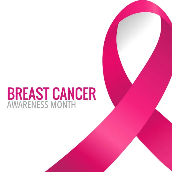 Breast Cancer Awareness Month Background Design Breast Cancer Awareness Pink — Stock Vector