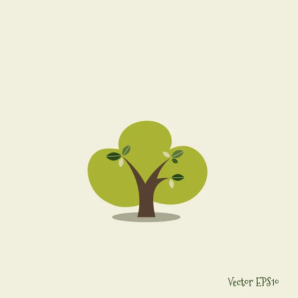 Árbol Estilizado Abstracto Ilustración Vectorial — Vector de stock