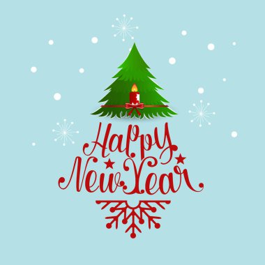 Mutlu Noeller ve mutlu yıllar tebrik kartı, vektör illüstrasyonu.