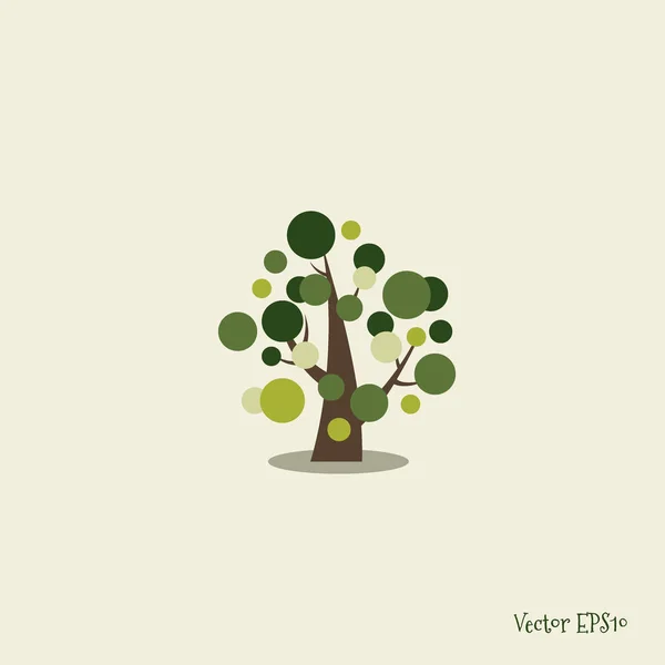 Árvore Estilizada Abstrata Ilustração Vetorial —  Vetores de Stock