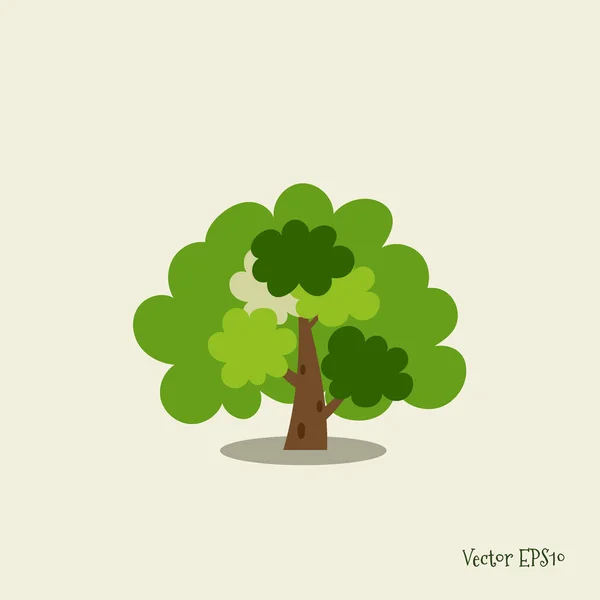 Árbol Estilizado Abstracto Ilustración Vectorial — Archivo Imágenes Vectoriales