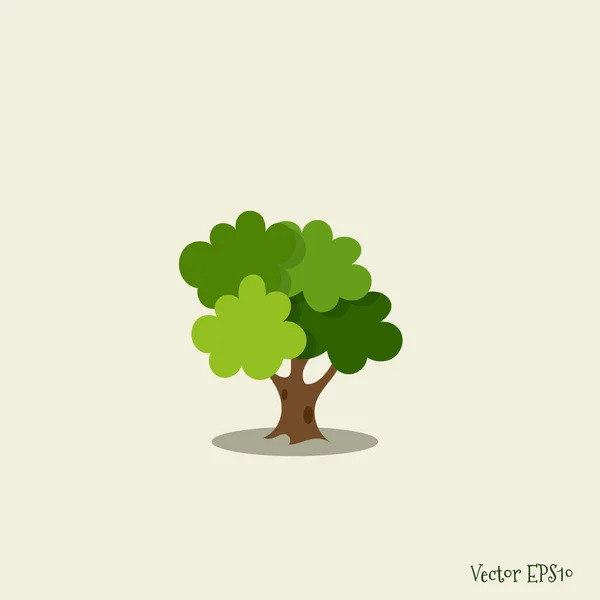 Αφηρημένη Στυλιζαρισμένη Δέντρο Εικονογράφηση Φορέας — Διανυσματικό Αρχείο