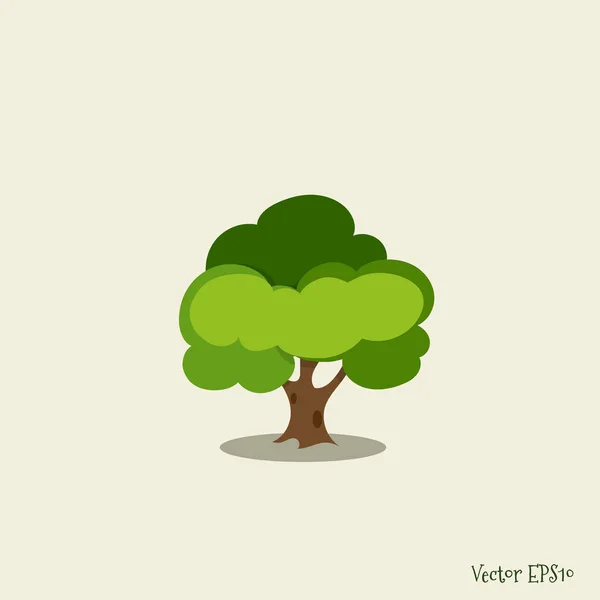 Árbol Estilizado Abstracto Ilustración Vectorial — Archivo Imágenes Vectoriales