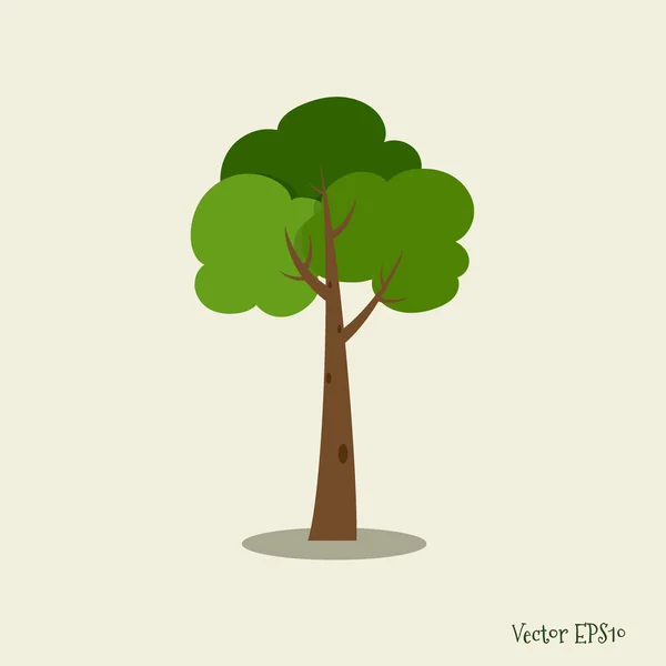 Árvore Estilizada Abstrata Ilustração Vetorial —  Vetores de Stock
