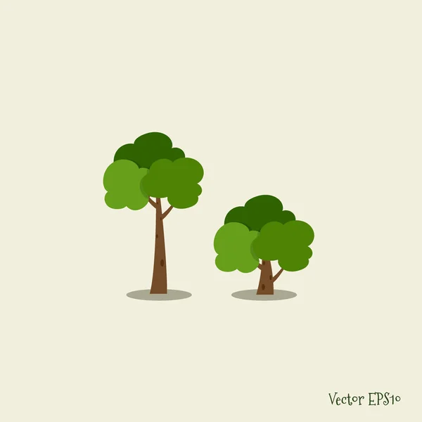 Abstrakter Stilisierter Baum Vektorillustration — Stockvektor