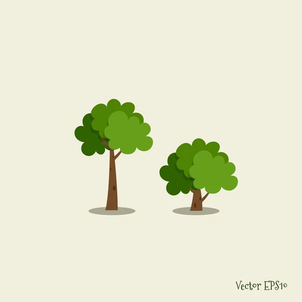 Abstract Stylized Tree Vector Illustration — Stock Vector