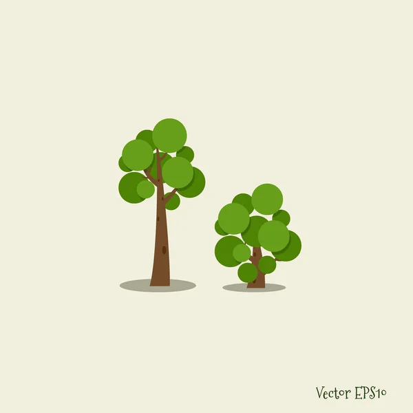 Árbol Estilizado Abstracto Ilustración Vectorial — Archivo Imágenes Vectoriales