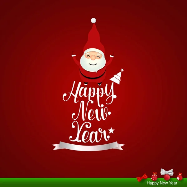 Happy New Year Lettering Vector Illustration — Stock Vector