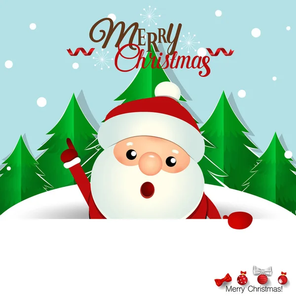 Christmas Greeting Card Christmas Santa Claus Vector Illustration — Stock Vector