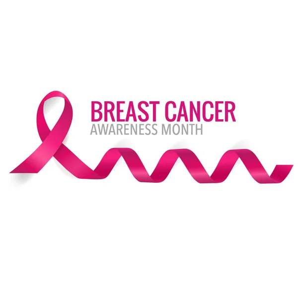 Breast Cancer Awareness Month Background Design Breast Cancer Awareness Pink — Stock Vector