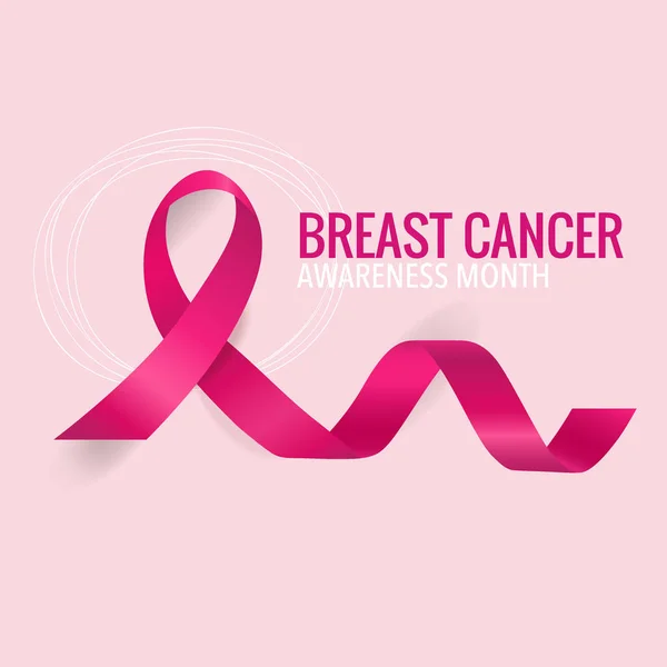 Σχεδιασμός Φόντου Μήνα Ευαισθητοποίησης Για Τον Καρκίνο Του Μαστού Ενημέρωση — Διανυσματικό Αρχείο