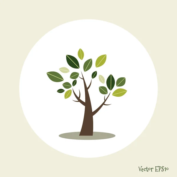 Abstracte Gestileerde Boom Vectorillustratie — Stockvector