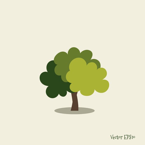 Абстрактное стилизованное дерево. Векторная иллюстрация
.
