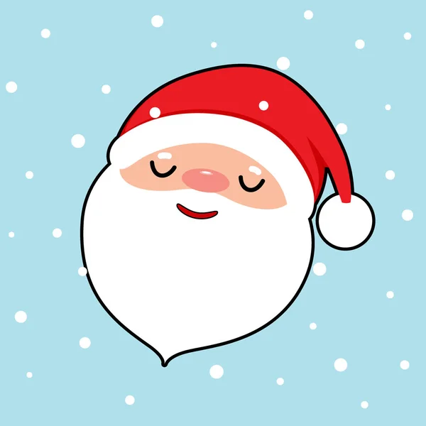 Père Noël. Fond de Noël. Carte de voeux de Noël . — Image vectorielle