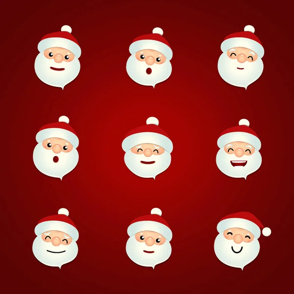 Vánoční přání s vánoční Santa Claus. Vektor illus — Stockový vektor
