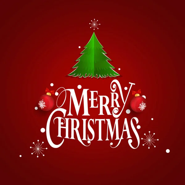 Jul hälsning Card. god jul bokstäver med jult — Stock vektor