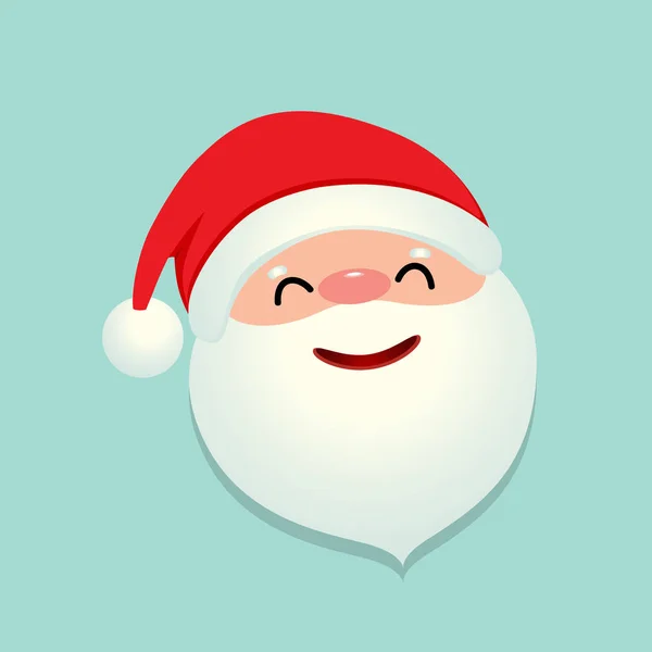 Dovolená vánoční pozadí s Santa Claus karikatury. Vektor il — Stockový vektor