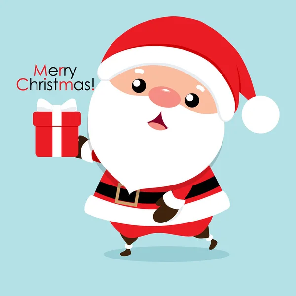 Vánoční přání s vánoční Santa Claus, vektor Illus — Stockový vektor