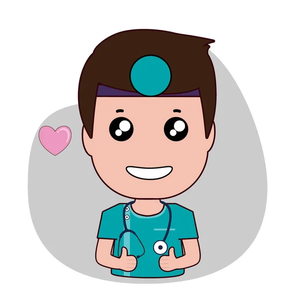Personagem de desenho animado enfermeira design, trabalhador