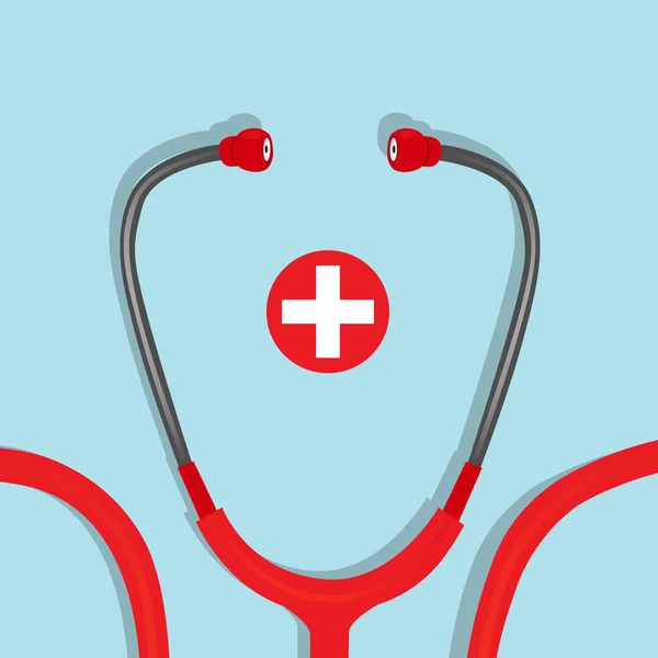 Formación Médica Con Estetoscopio Ilustración Vectorial — Vector de stock