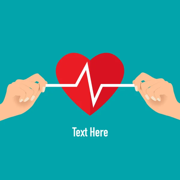 Doktor Kalp Atışı Vektör Illüstrasyonuyla Kalp Şeklini Koruyor Sağlık Hizmetlerini — Stok Vektör