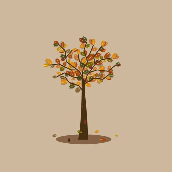 Árvore Estilizada Abstrata Ilustração Vetorial — Vetor de Stock